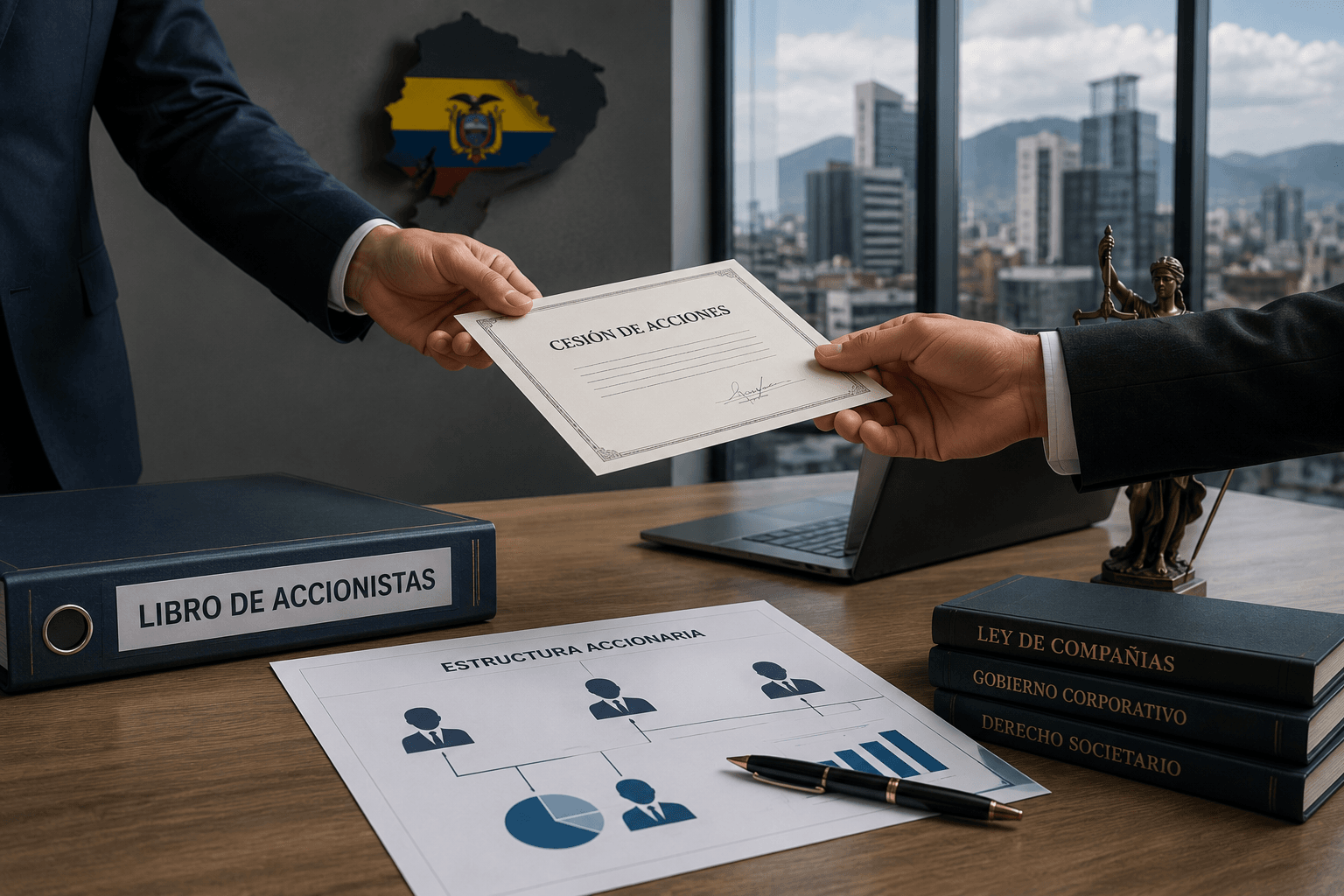 Transferencia de acciones y cesión de participaciones en Ecuador