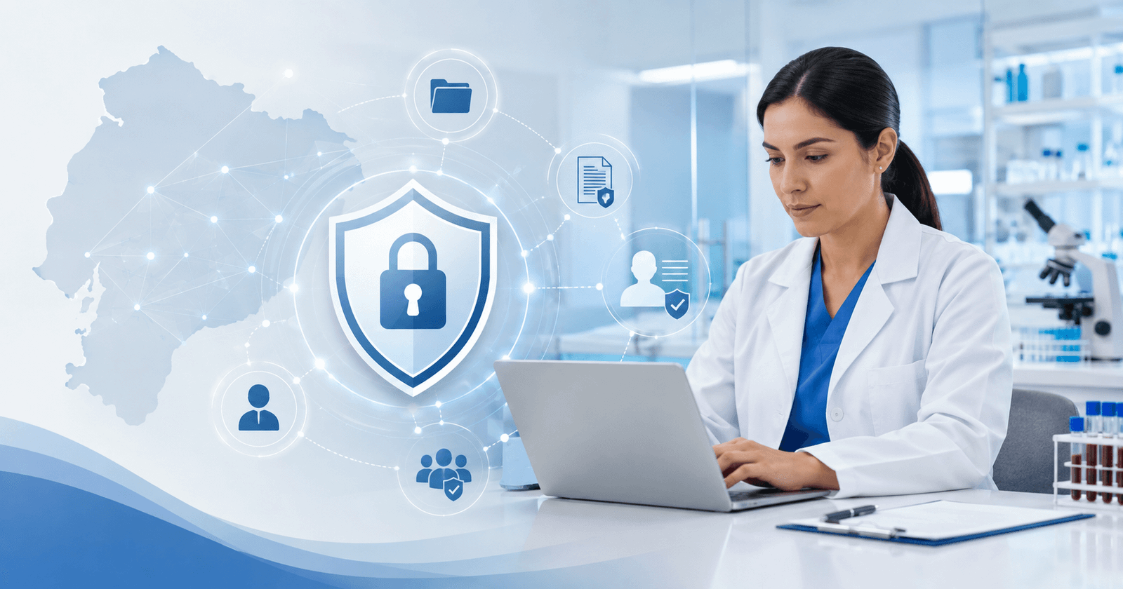 Protección de datos en hospitales, clínicas y laboratorios de Ecuador